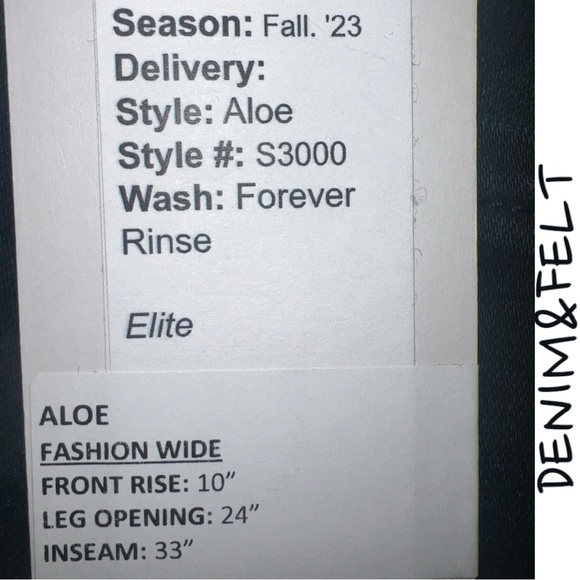 Fidelity Denim Aloe Mid-Rise Flare Jeans | Color: Forever Rinse | NEW/NWT!!👖💜 - Picture 13 of 14